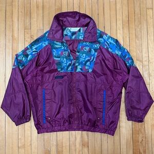 VTG 80’s Columbia Retro Windbreaker Full Zip Women’s Sz. M (Read Description)